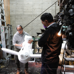 運(yùn)用保麗龍做出等比例模型，精緻細(xì)膩的手工展現(xiàn)各個(gè)階段不同的面貌。
(2023.03.22 職人團(tuán)隊(duì)前往與藝術(shù)家