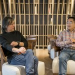 與大師面對面，聽「楊家凱」建築師(左)與「石村敏哉」景觀設(shè)計(jì)師(右)的分享、專業(yè)的導(dǎo)覽，彷彿也進(jìn)入「觀峰」大樹建築的構(gòu)想過程中。