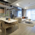 善用玻璃層板與薄窗簾，讓自然光的溫暖落入家中；客餐廚合一的設(shè)計(jì)，關(guān)照所有家人讓關(guān)係親密加分。