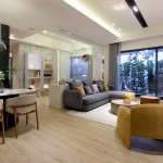 優(yōu)雅的廳房以開放式的動線銜接，寬敞明亮之姿，與家人友人相聚，伴隨溫馨與嬉鬧，融為一景，編織成一幕幕美麗的回憶。