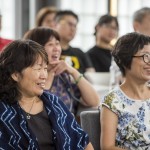 林院長(zhǎng)詼諧風(fēng)趣的演講，吸引全場(chǎng)聽(tīng)眾的目光