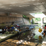 沙鹿地區(qū)的「母親之河」，長久以來提供居民生活上的需要，包括生活用水、洗衣及洗菜等，形成了別具特色的「洗衣文化」。