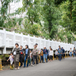 沿著防汛道路依序前行，走往這次的淨(jìng)溪點(diǎn)-福安橋下，帶著興奮期待的心情，準(zhǔn)備來場「寓教於樂」的淨(jìng)溪體驗(yàn)。