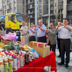 以新業(yè)建設(shè)名譽(yù)董事長(zhǎng)穆椿松先生為首，率領(lǐng)同仁一同祭拜祈福。祈求接下來(lái)的建築程序一切順利、未來(lái)住戶安居和樂(lè)。