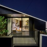 建築設計化作一項藝術作品，帶有視覺張力的結構穩(wěn)固包覆一家人，感動直上心頭。