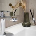 沉穩(wěn)內(nèi)斂的兩段式單槍龍頭，在日常使用上，聰明節(jié)水，環(huán)保節(jié)能。