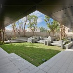 創(chuàng)遊式中庭，多層次石階，綠意層層環(huán)繞花樹，坐臥綠野香坡，天光劇場(chǎng)放映，與家人享生活的美好。