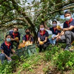 7年來，新業(yè)持續(xù)以行動支持小農(nóng)，也實際參與上山採收水梨的過程，體會農(nóng)民們的辛勞，讓我們更珍惜當下所擁有的。（圖右一為新業(yè)建設邱正光副總經(jīng)理）