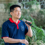 結(jié)束後，邀請同仁們分享此次淨(jìng)溪的心得，讓我們一同為環(huán)境盡一份心力，以行動守護(hù)這片土地。(圖為行銷部–楊世偉經(jīng)理)