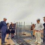 感謝天公作美使『大塊森鄰』上樑儀式全程無雨，讓眾人一同見證建築新里程。