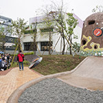 取自大肚山、望高寮等在地印象，作為觀峰專屬碉堡的靈感構(gòu)思。