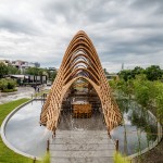 該企業(yè)館在花博展區(qū)，是一個亮眼的地標(biāo)。業(yè)者提供